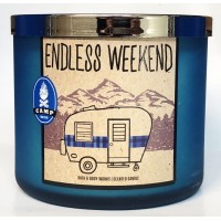 1 Bath & Body Works ENDLESS WEEKEND Scented Large 3-Wick Candle 14.5 oz   123089796628